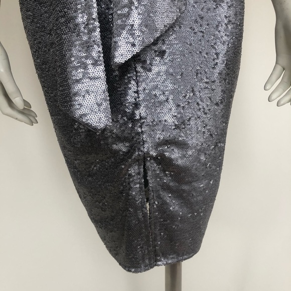 NWT: HARLYN Plunge Neck Sequins Racerback Dress - Picture 6 of 11